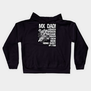 Motocross Mx Dad Kids Hoodie